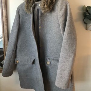 J. Crew factory vail parka in gray
